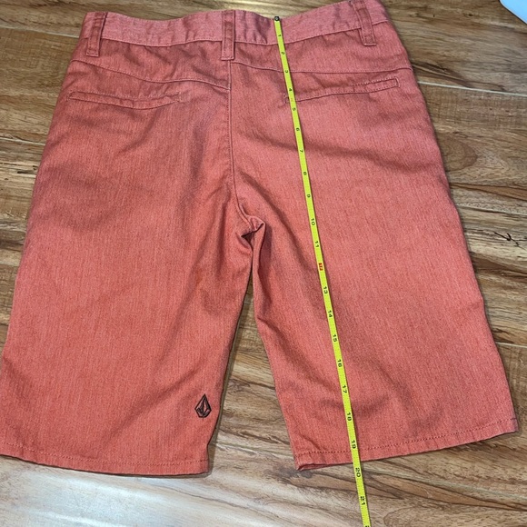 Volcom Straight Fit Shorts Red/Orange size 27/14 - Picture 7 of 12